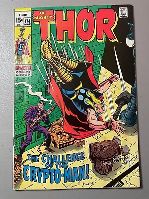Buy Mighty Thor #174 (1970) - Jack Kirby - Crypto Man - Very Good (4.0) • 14.21£