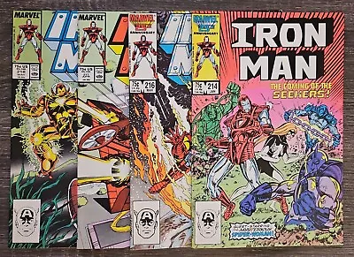 Buy Iron Man #214 216 217 218 - 4 Issue Marvel Set Lot - Spider-Woman App Morgan Art • 7.11£