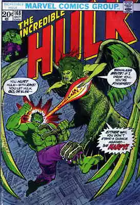 Buy Incredible Hulk, The #168 VG; Marvel | Low Grade - 1st Appearance Harpy Steve En • 42.37£