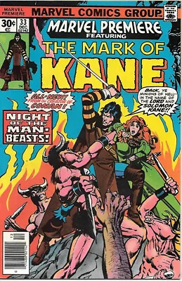Buy Marvel Premiere Comic Book #33 The Mark Of Kane 1976 NICE COPY E • 3£