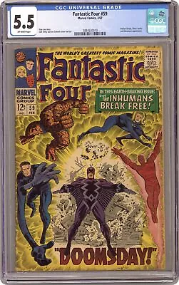 Buy Fantastic Four #59 CGC 5.5 1967 3884530010 • 64.83£