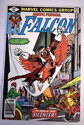 Buy MARVEL Premiere #49 NEWSSTAND 1st Solo FALCON 1st The Silencer Marvel Comic 1979 • 7.90£