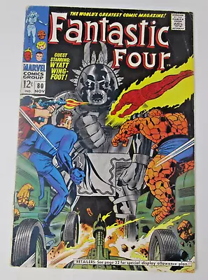 Buy Fantastic Four #80 1968 [GD/VG] 1st App Tomazooma Silver Age Stan Lee Jack Kirby • 14.24£