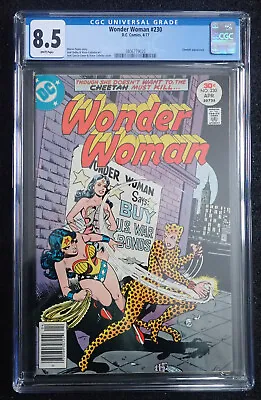 Buy Wonder Woman #230 🔥 Cgc 8.5 Wht 🔥 Cheetah! 1977 • 63.54£