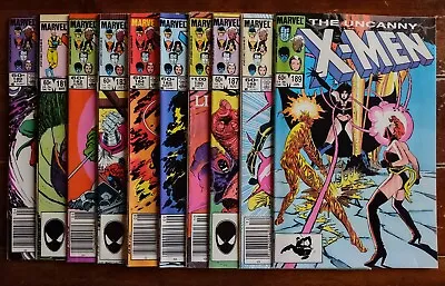 Buy UNCANNY X-MEN #180-189 Lot Of 10 Vintage 1983-1984 Marvel Comics FREE SHIPPING! • 63.32£
