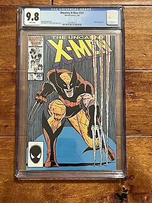 Buy UNCANNY X-MEN #207 Marvel Comics 1986 CGC Graded 9.8 WHITE Pages Wolverine Key • 401.78£