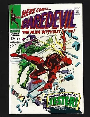 Buy Daredevil #42 VF- Colan 1st & Origin Jester Karen Page Foggy Nelson DebbieHarris • 25.42£