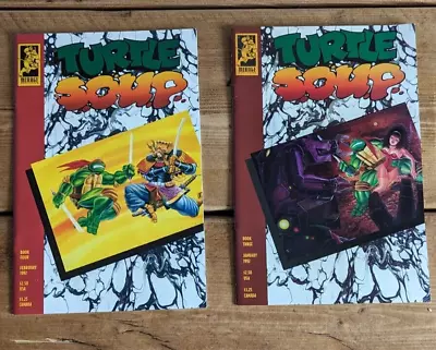 Buy Teenage Mutant Ninja Turtles - Turtle Soup Comics X 2 - 1992 • 15£