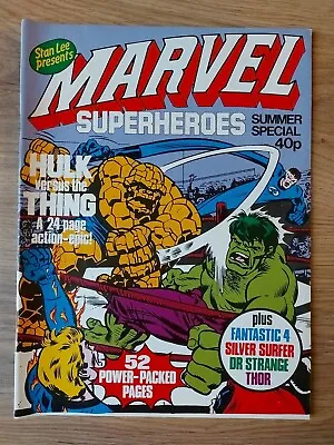 Buy Marvel Superheroes Summer Special RARE UK 1979. FN+ Bronze Age. • 16£