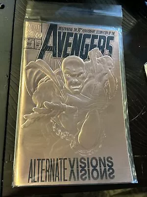 Buy Avengers #360 30th Anniversary Foil Embossed Cover Vision NM • 7.92£