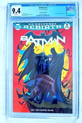 Buy Batman #1 (2016) CGC 9.4 Kitson ComicConBox Batman #423 McFarlane Variant HTF • 454.60£