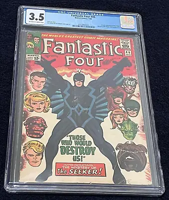 Buy Fantastic Four #46 (Jan 1966) ✨ Graded 3.5 OFF-WHITE TO WHITE By CGC ✔Black Bolt • 100.53£