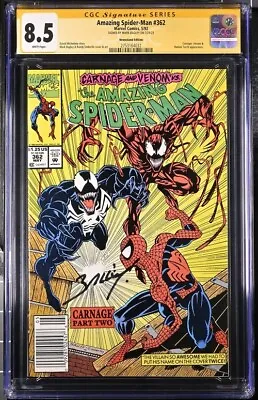 Buy Amazing Spider-Man #362 Newsstand Edition Marvel Comics CGC SS 8.5 Signed Bagley • 79.91£