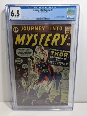 Buy Journey Into Mystery #84 CGC 6.5 2nd Thor App. 1st Jane Foster Huge Key • 2,055.58£
