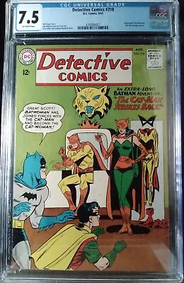 Buy Batman Detective Comics 318 Cgc 7.5 Batwoman Cover  Catwoman Catman 1963 Silver • 299.82£