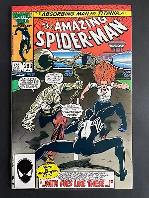 Buy Amazing Spider-Man #283 - Black Suit Mongoose Marvel 1986 Comics NM- • 15.98£