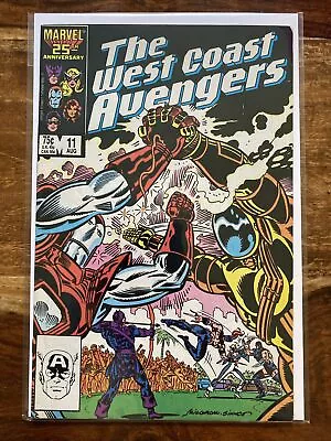 Buy West Coast Avengers 11. 1986. Features Shockwave. Al Milgrom Cover Art. FN+ • 1.99£