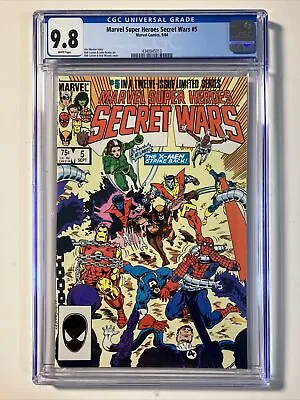 Buy Marvel Super Heroes Secret Wars #5 CGC 9.8 Uncirculated Copy Direct Edition 1984 • 118.94£