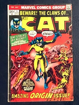 Buy Beware! The Claws Of The Cat #1 Origin & 1st Appearance Of The Cat! 1972 • 59.58£