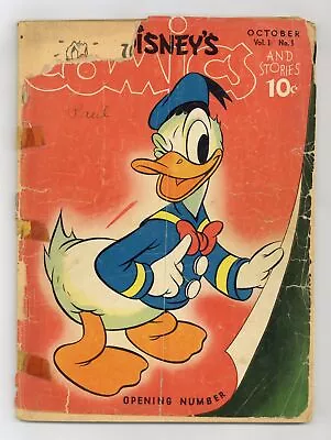 Buy Walt Disney's Comics And Stories #1 PR 0.5 1940 • 1,857.93£