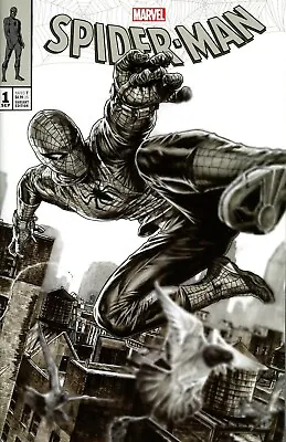 Buy Spider-man #1 Lee Bermejo Nycc Noir B&w Midtown Variant 2019 Marvel Comics Vf+ • 19.12£
