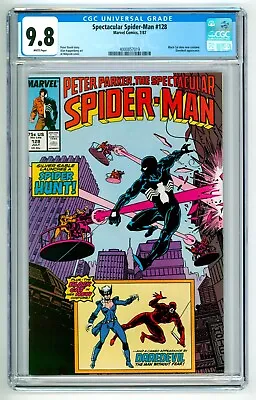 Buy Peter Parker The Spectacular Spider-Man #128 Marvel Comics ©87 CGC 9.8 (Top Pop) • 119.93£