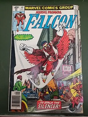 Buy Marvel Premiere #49 (1979) 1st Solo Falcon NEWSTAND-Bagged & Boarded • 6.32£