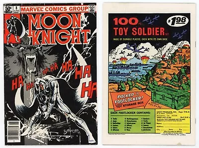 Buy Moon Knight #8 (VG/FN 5.0) NEWSSTAND Bill Sienkiewicz Cover Art 1981 Marvel • 9.87£