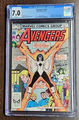 Buy Avengers #227 CGC 7.0 (Marvel 1983) 2nd Monica Rambeau White Pages • 27.75£