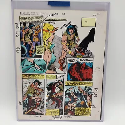 Buy Marvel Treasury Edition  Conan The Barbarian  #23 1979 John Buscema Color Guide • 197.64£