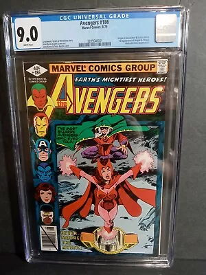 Buy Avengers 186 9.0 Cgc Origin Of Scarlet Witch White Pages • 80.34£