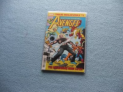Buy Marvel Comics True Believers Captain Marvel Avenger. (Avengers 183) • 1.58£