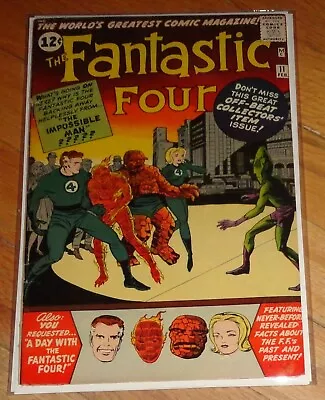 Buy Fantastic Four #11 First Impossible Man Key Issue Bright Vg 1963 Hard To Find • 280.37£