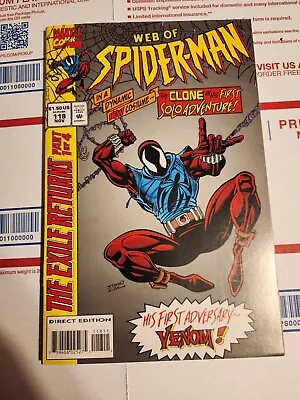 Buy Web Of Spider-Man #118 🔑 1st Appearance Scarlet Spider! Marvel 1994 • 63.25£