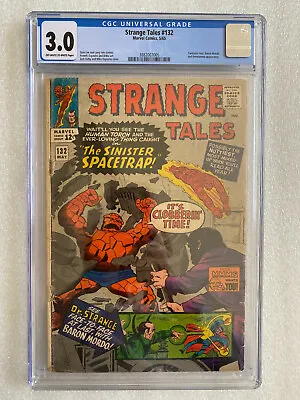 Buy Strange Tales #132 CGC 3.0 1965 - Fantastic Four, Baron Mordo, Dormammu App • 76.33£