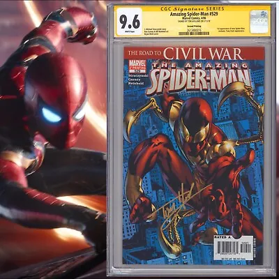 Buy CGC 9.6 SS Amazing Spider-Man #529 Variant Signed By Tom Holland Iron Spider MCU • 1,226.95£