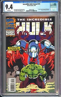 Buy Incredible Hulk Annual 19 CGC 9.4 4060015006 1st Lazarus Todd Hunter KEY • 55.33£