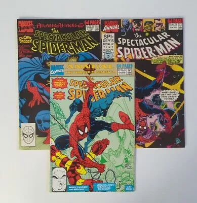 Buy Run Of 3 1989-91 Marvel Spectacular Spider-Man Annual Comics #9-11 VF/NM • 12.22£