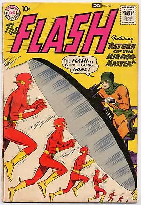 Buy Flash 109 VG 1959 DC Comics 2nd App Mirror Master Carmine Infantino • 103.94£