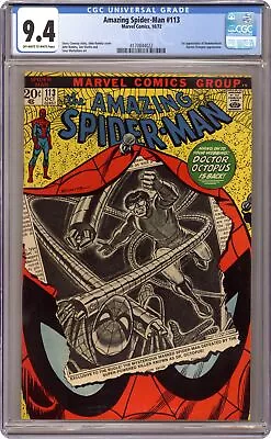 Buy Amazing Spider-Man #113 CGC 9.4 1972 4170844022 • 391.35£