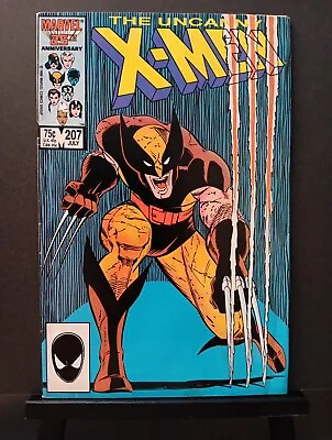 Buy Uncanny X Men #207 FN 6.0 Marvel Comics 1986 John Romita Jr Cover Wolverine • 9.64£
