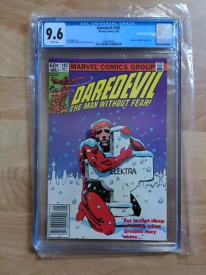 Buy Daredevil 182 CGC Graded 9.6 NM+ Newsstand Marvel Comics 1982 • 55.33£