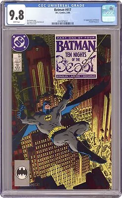 Buy Batman #417 CGC 9.8 1988 4347876021 • 147.91£
