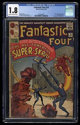 Buy Fantastic Four #18 CGC GD- 1.8 1st Appearance Of Super Skrull! Marvel 1963 • 124.57£