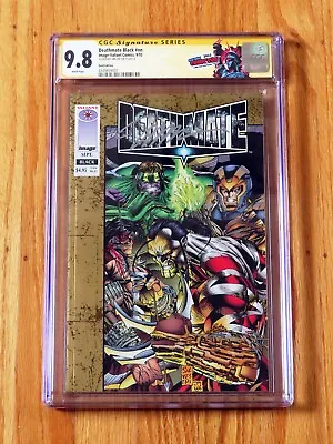 Buy DEATHMATE BLACK #NN GOLD EDITION CGC SS 9.8 1993 Signature Series Signed Jim Lee • 357.75£