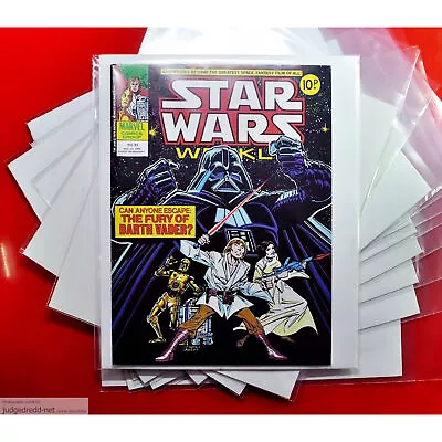 Buy Star Wars Comic Bags Only Sleeves Size2 For Comic Book Issue Collectors New X 50 • 18.99£
