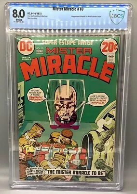 Buy Mister Miracle #10 - DC - 1972 - CBCS 8.0 - 1st App Of Head & WPL • 100.07£