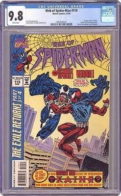 Buy Web Of Spider-Man #119U Not Polybagged CGC 9.8 1994 4387645022 • 220.17£
