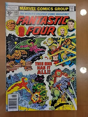 Buy Fantastic Four #183, 1977 Marvel 35-Cent Price Variant, VF, Super Rare! • 118.22£