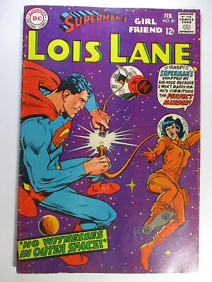 Buy Superman's Girl Friend Lois Lane #81, Neal Adams Cover, VG+, 4.5 (C), OWW Pages • 6£